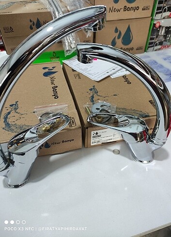 Mutfak bataryası+ Lavabo bataryası  2 Li - Görsel 2