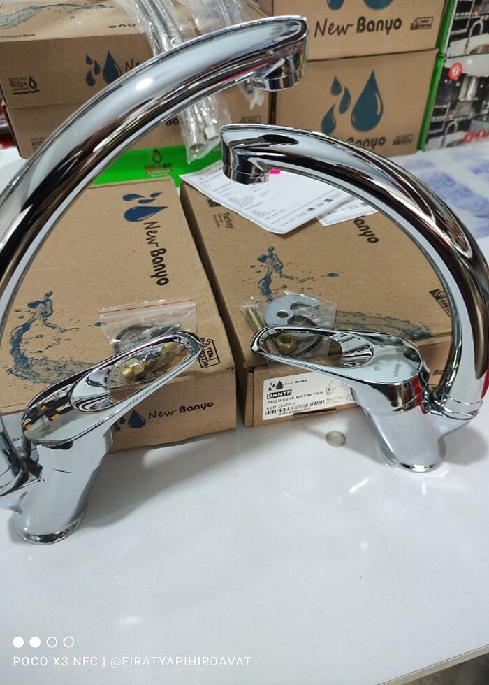 Mutfak bataryası+ Lavabo bataryası  2 Li - Görsel 2