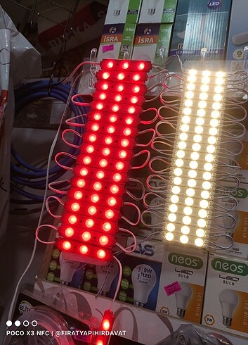 xs Beden çeşitli Renk Modül 3 göz Led 10 Adet