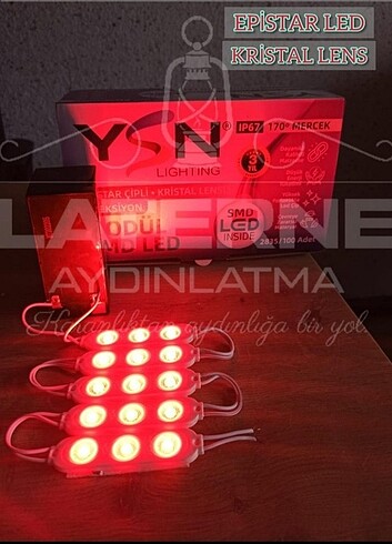 Modül 3 göz Led 10 Adet