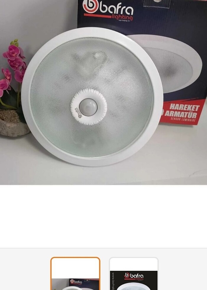 Hareket Sensörlü apartman merdiven önü 360 tavan  armatürü - Görsel 2