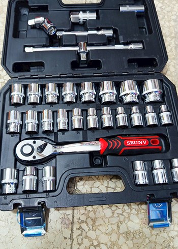 Lokma takımı 1/2 Büyük circir 32 parça 72 diş tamirci seti - Görsel 2