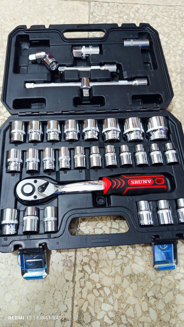 Lokma takımı  1/2 Büyük circir 32 parça 72 diş tamirci seti - Görsel 2