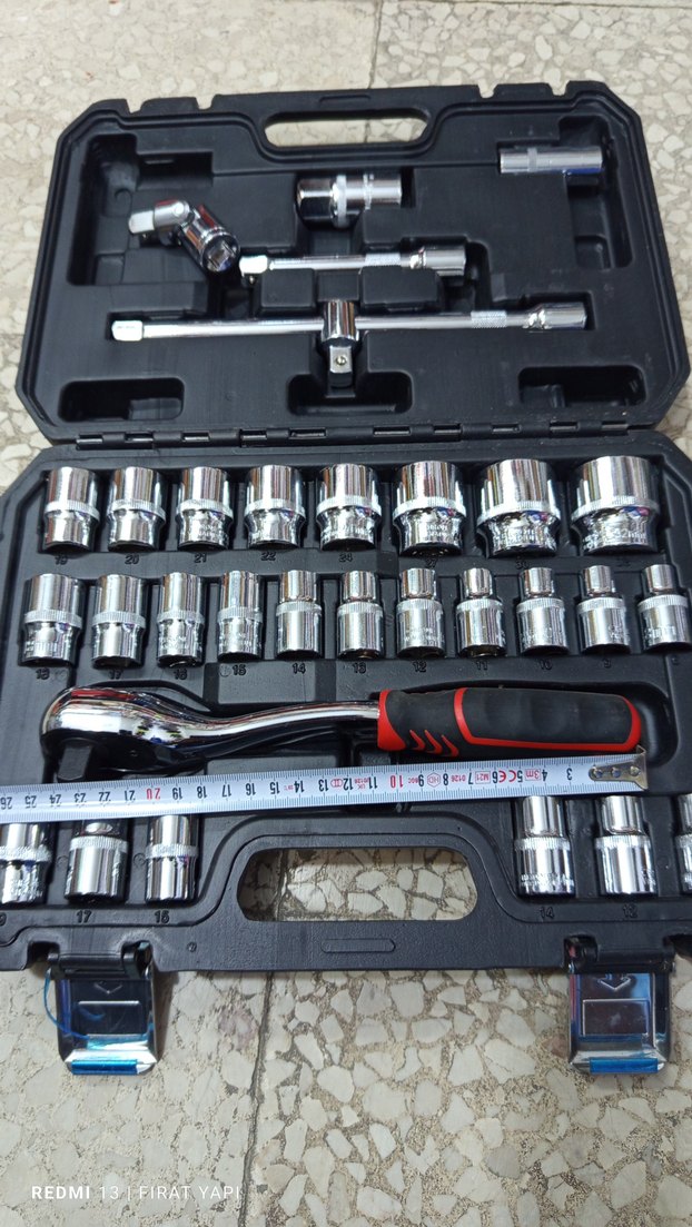 Lokma takımı  1/2 Büyük circir 32 parça 72 diş tamirci seti - Görsel 4