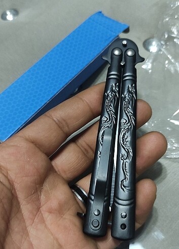 Beden siyah Renk Kelebek çakı bıçak