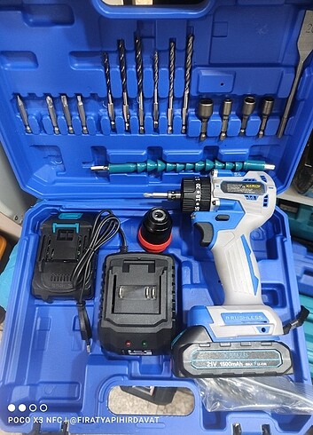 Şarzlı matkap Ful set kömürsüz haktaş