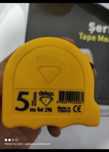 Diğer Şerit metre 5x25 Dekor metre 