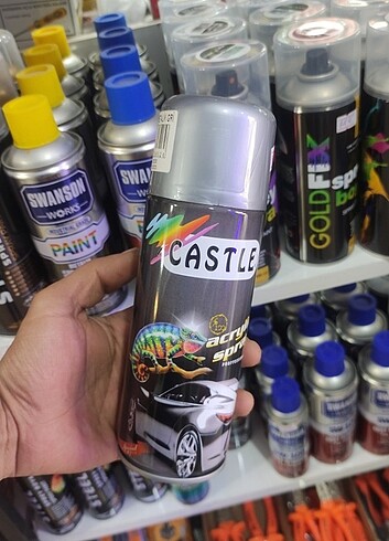 Sprey boya metalik jant gri 400 ML