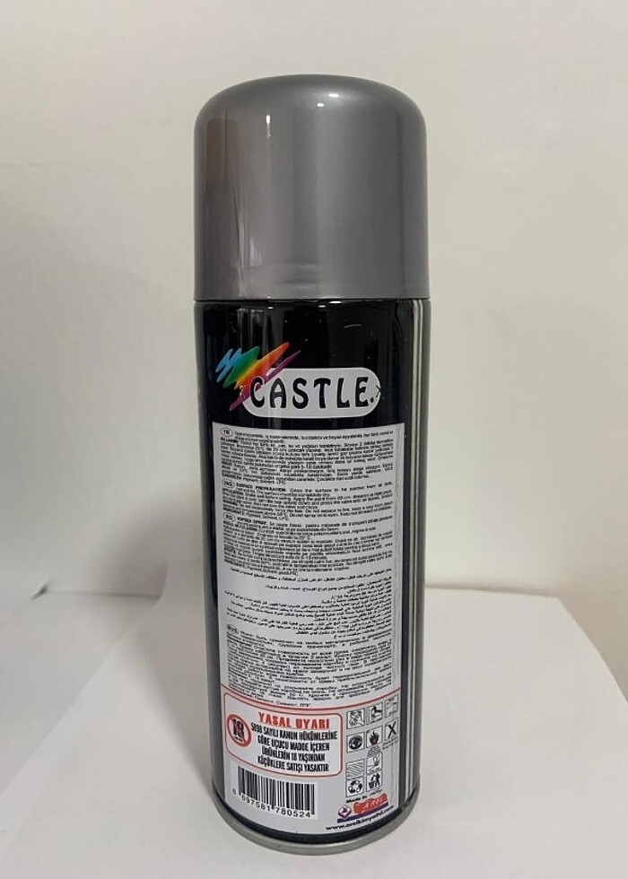 Sprey boya metalik jant gri 400 ML - Görsel 3