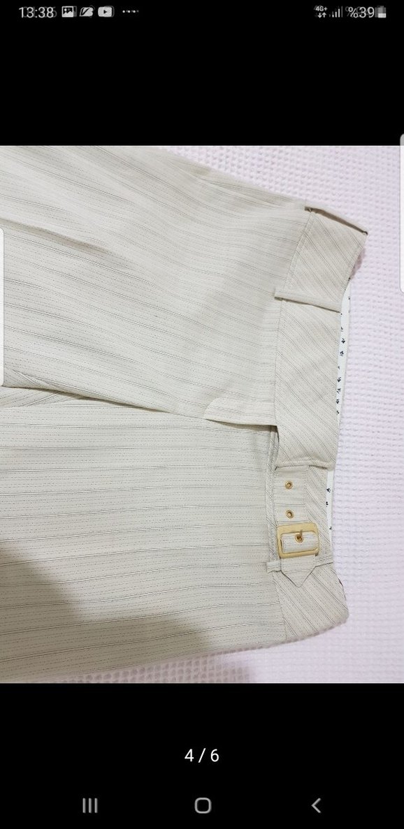 İpekyol Bej Çizgili Kadın Blazer Ceket - Görsel 4