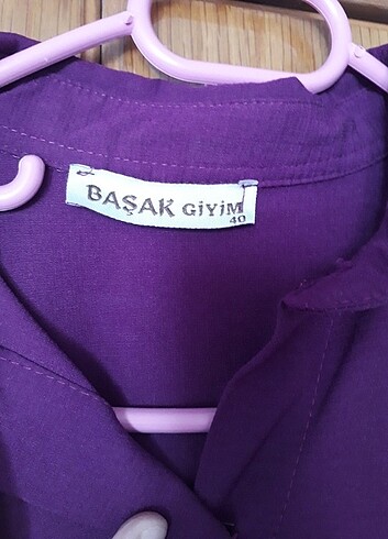 40 Beden mor Renk Uzun gömlek