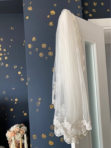 aysira işlemeli simli kısa kollu gelinlik - Görsel 15