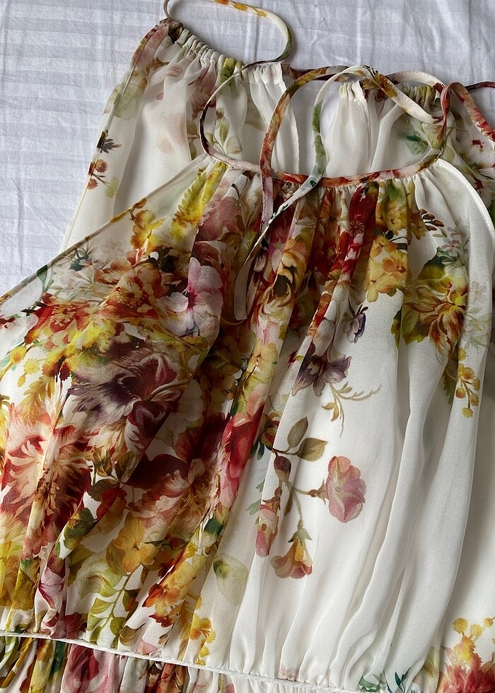 mezuniyet çiçekli elbise - Görsel 2