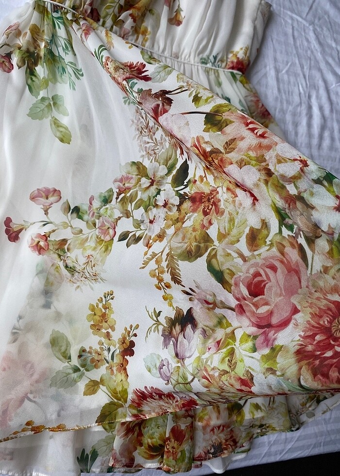 mezuniyet çiçekli elbise - Görsel 3