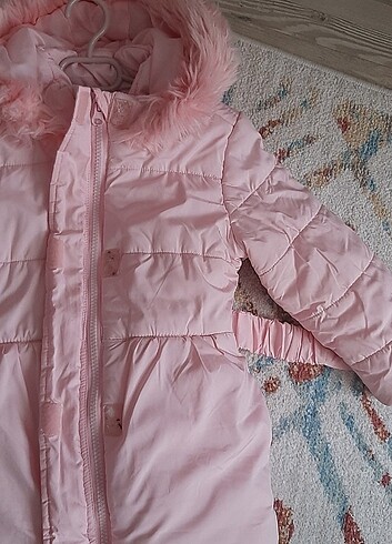 4 Yaş Beden Kız çocuk pembe mont kaban