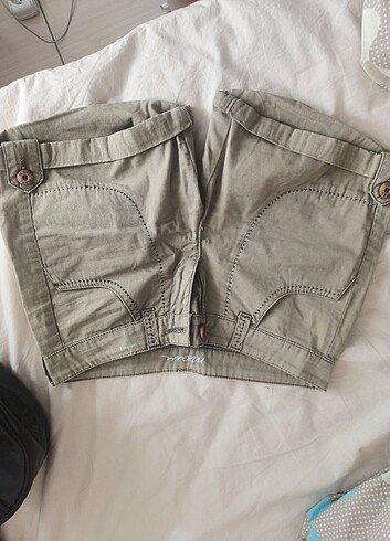 Mavi Jeans Mavi haki yeşili kot şort