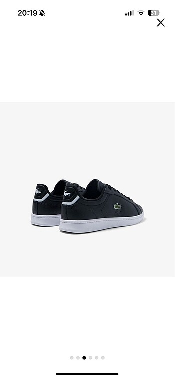 37 Beden Lacoste Carnaby Kadın Siyah Sneaker