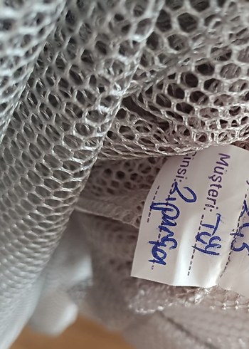 GÜMÜŞ SİMLİ FİLE DESEN TÜL PERDE - Görsel 4