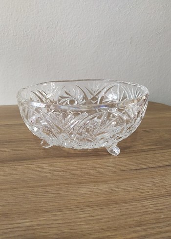 Bohemian Czech Kristal 3 ayaklı Vazo - Görsel 2