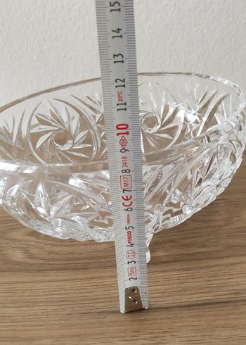 Bohemian Czech Kristal 3 ayaklı Vazo - Görsel 6