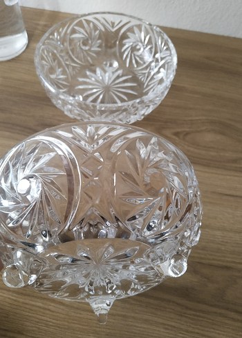 Bohemian Czech Kristal 3 ayaklı Vazo - Görsel 4