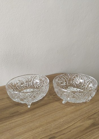 Bohemian Czech Kristal 3 ayaklı Vazo - Görsel 3