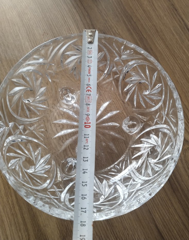 Bohemian Czech Kristal 3 ayaklı Vazo - Görsel 5