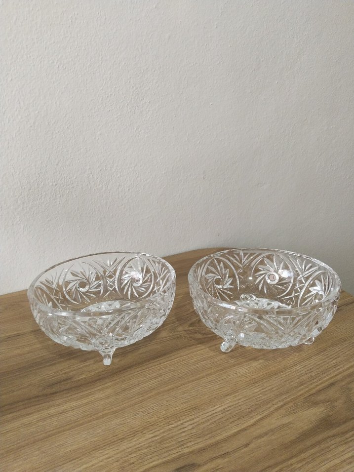 Bohemian Czech Kristal 3 ayaklı Vazo - Görsel 3