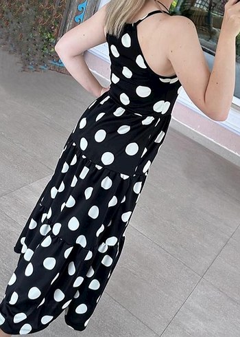 İnce askılı krep elbise - Görsel 2