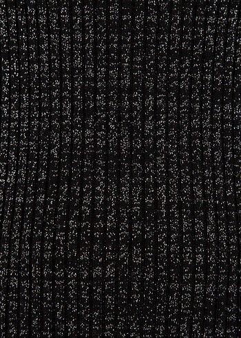 Siyah Slim Fit Bisiklet Yaka Triko Elbise. Pierre Cardin. - Görsel 5