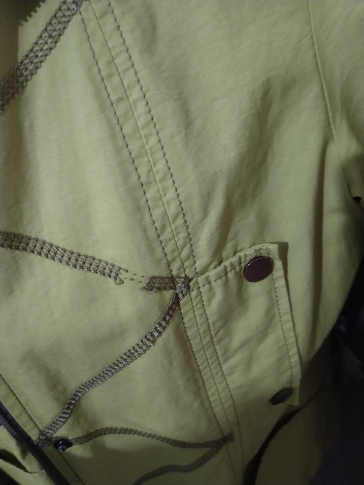 Sarı Dik Yaka Mevsimlik Kadın Ceket  36 Beden - Görsel 3