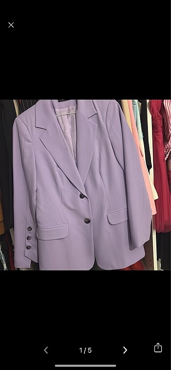 Lila blazer ceket