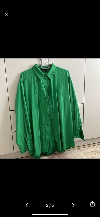 Diğer Oversize yeşil gömlek