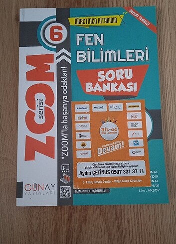 Günay 6. Sınıf Zoom Serisi Fen Bilimleri Soru Bankası