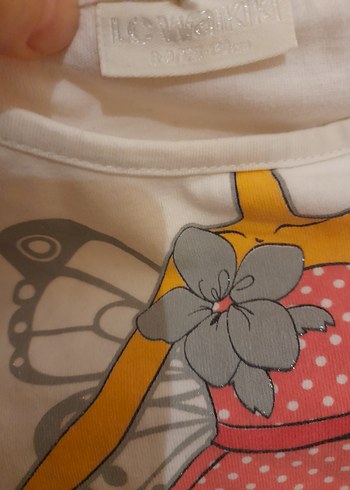 Kız Çocuk Renkli Baskılı Tişört-8-9 yaş lc waikiki temiz - Görsel 2