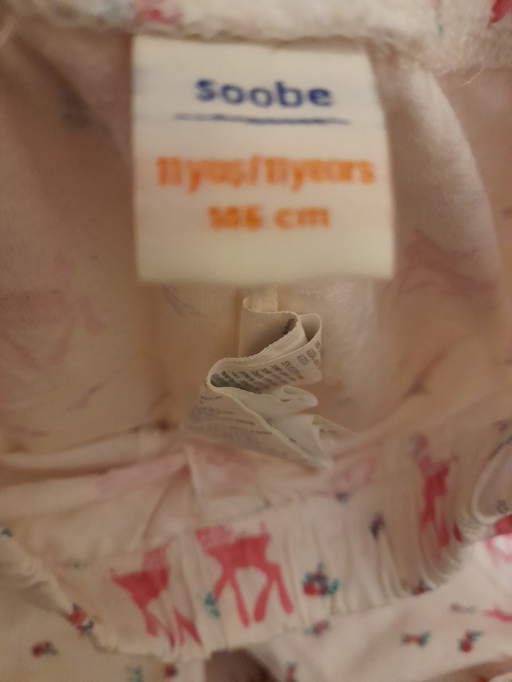 Soobe 11 yaş kız Çocuk Uzun Kolu pijama takımı-birkaç kez giyild - Görsel 4