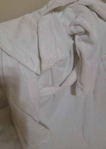 Bohem Tarzı Beyaz Bornoz,kaliteli kaln - Görsel 6