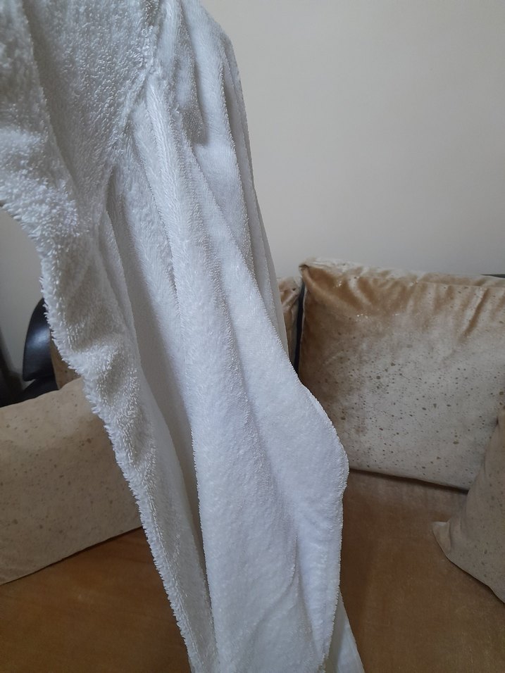 Bohem Tarzı Beyaz Bornoz,kaliteli kaln - Görsel 4