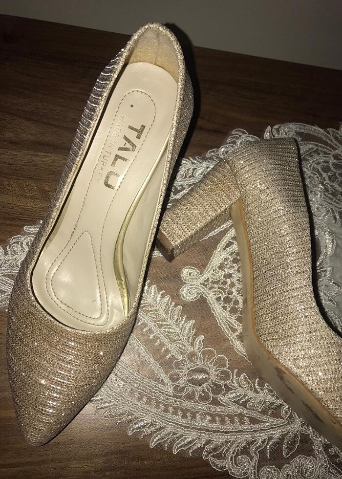 Simli topuklu ayakkabı - Görsel 2