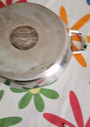 Diğer Renkli Desenli Masa Üstünde Paslanmaz Çelik Tencere