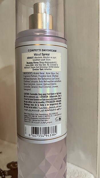  Beden Bath & Body Works Confetti Dream Vücut Spreyi