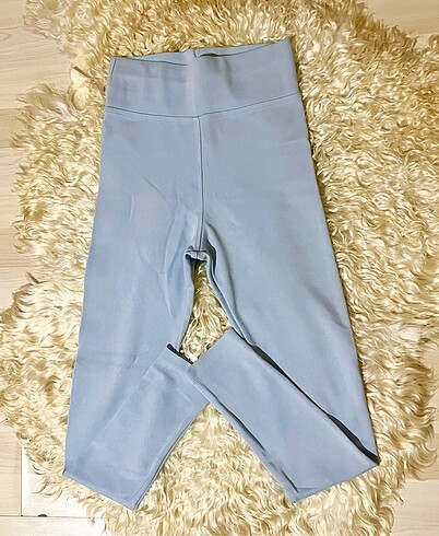 xs Beden Trendyolmilla Açık Mavi Yüksek Bel Toparlayıcı Örme Tayt