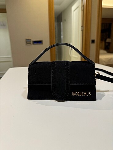 Jacquemus JACQUEMUS süet siyah çanta
