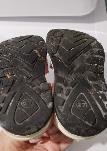 27 Beden pembe Renk Pembe Bağcıklı Kız Çocuk Sandalet