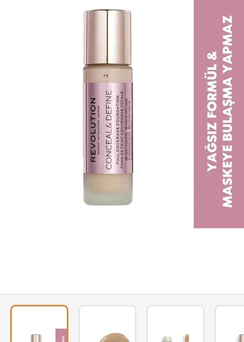 Revolution Conceal & Define Fondöten Beige
