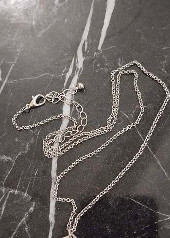 Yılan Desenli Zincir Detaylı Midi Kolye - Görsel 2