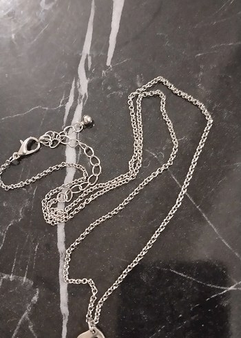 Yılan Desenli Zincir Detaylı Midi Kolye - Görsel 3