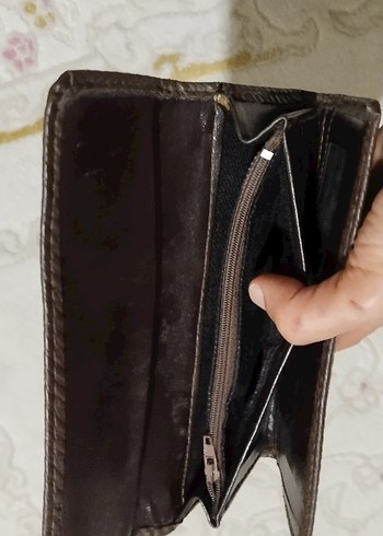 Kahverengi Deri Kadın Cüzdanı - Görsel 5