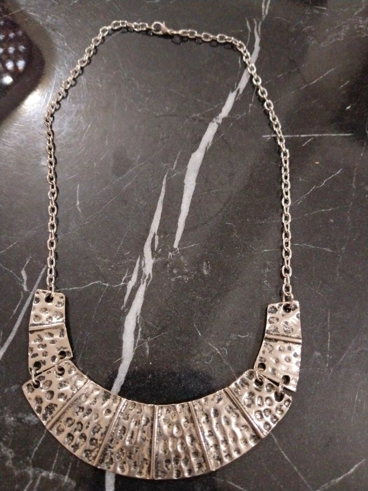 Bohem Zincir Detaylı Gri Kadın Kolye - Görsel 3