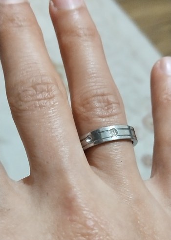 Minimalist Gri Kadın Yüzük - Görsel 5